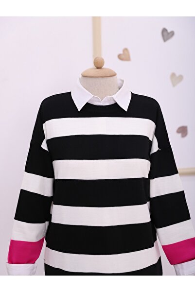 Modamorfo Πλεκτό χιόνι με χοντρό ριγέ χιόνι