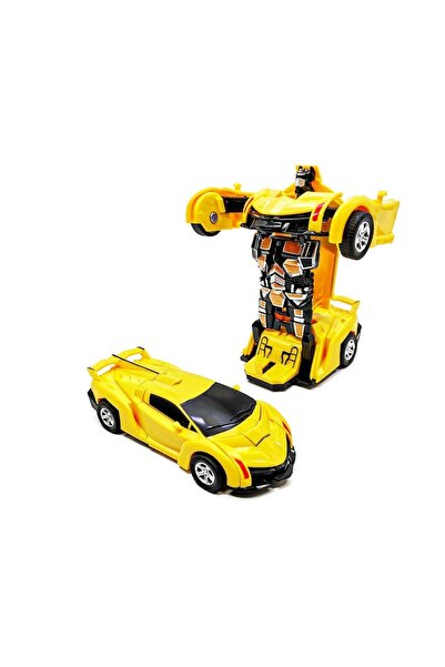 layfhex Transformers Bumblebee Robota Dönüşebilen Oyuncak Araba Sarı