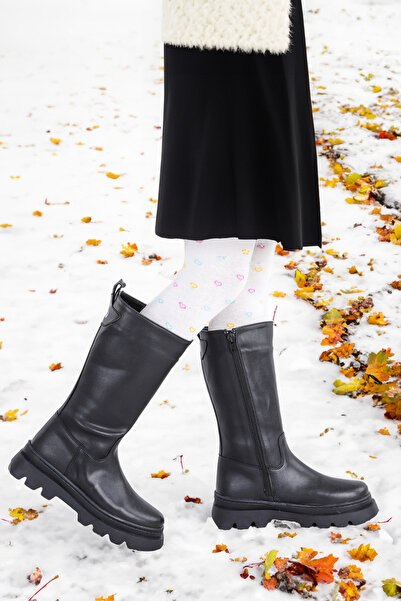 Kiko Kids 500 Uzun Fermuarlı Kız Çocuk Çizme Bot