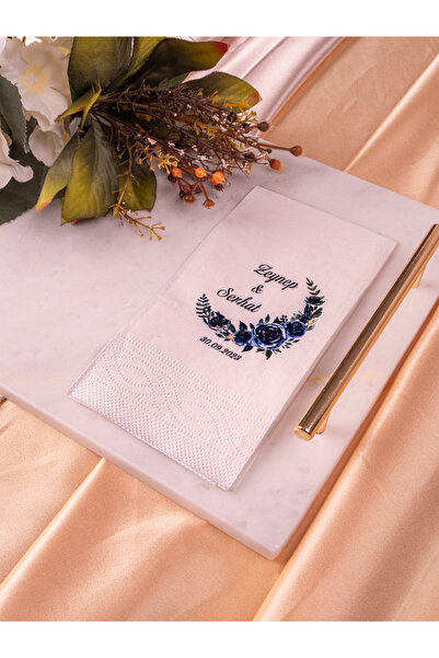 Rima Tasarım Baskılı Söz Düğün Nişan Peçetesi 20 Adet