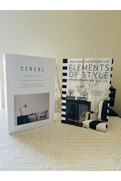 Saccura Decor 2-Piece Book Box Set Element & Cereal Decorative Box Decorative Book Box Set