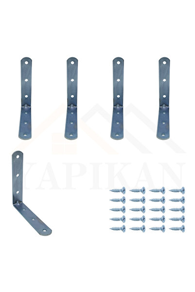 Yapıkan 20x100x100mm - 4 Ad. Orta Yük L Demir Gönye Köşebent - Mobilya Dolap ...