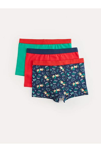LC Waikiki LCW Kids Χριστουγεννιάτικο θέμα Boy's Boxer 3 τμχ