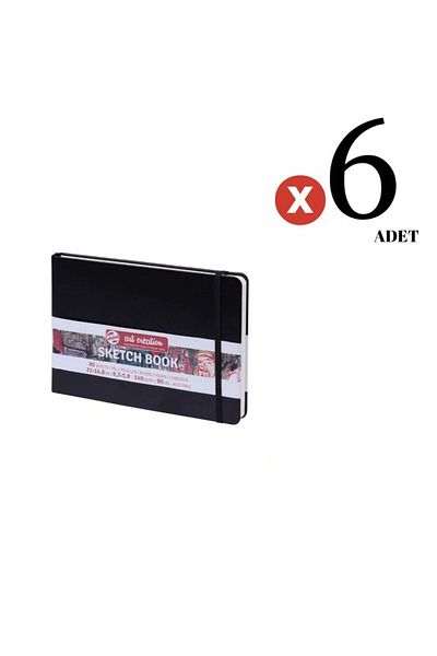 Talens Art Creation Caiete de schițe Caiet de schițe 140gr. Set 21 X 15 Negru de 6 bucăți