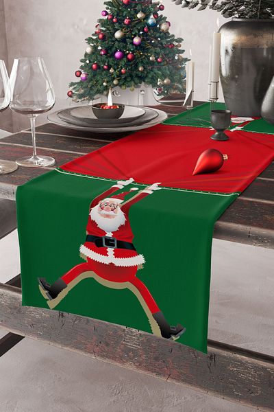 AYSHOME Ays Home Santa Claus New Year Runner