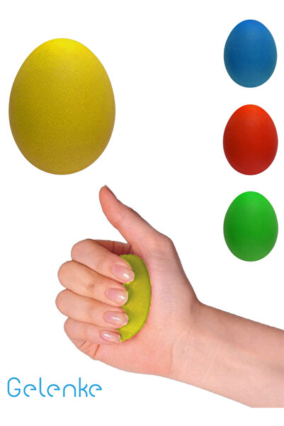 Genel Markalar Silikon Stres Topu El Egzersizi Bilek ve Parmak Güçlendirme To...