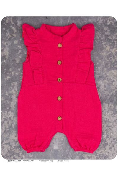 Zeyn Cotton Muslin Baby Girl Jumpsuit