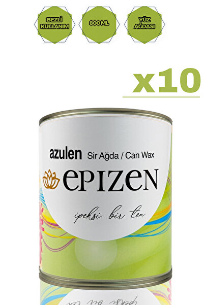 EPİZEN 10 Adet Azulen Sir Ağda Konserve Kutu 800ml