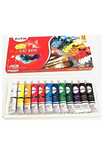 Fatih Guaj Boya Tüplü 12 Renk 12 ml 50521 R1 /