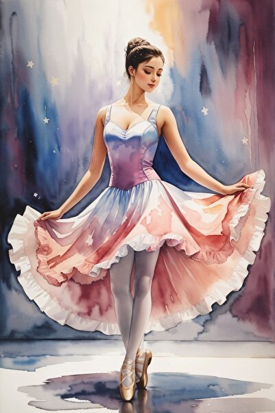 LİLYHOBBYLAND Renkli Baskılı Sayılarla Boyama Hobi Seti (Çerçeveli-Büyük Boy)...