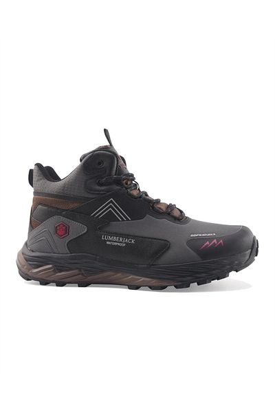 lumberjack Burk 3Pr Men's Dark Grey-Red Waterproof Boots