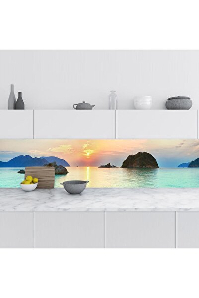 StickerArt Mutfak Tezgah Arası Folyo Fayans Kaplama Folyosu Condao Vietnam