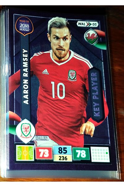 Panini AARON RAMSEY KEY PLAYER ROAD TO RUSIA