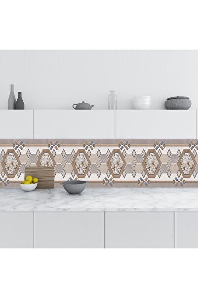 StickerArt Mutfak Tezgah Arası Folyo Fayans Kaplama Folyosu Duvar Karo Dekor