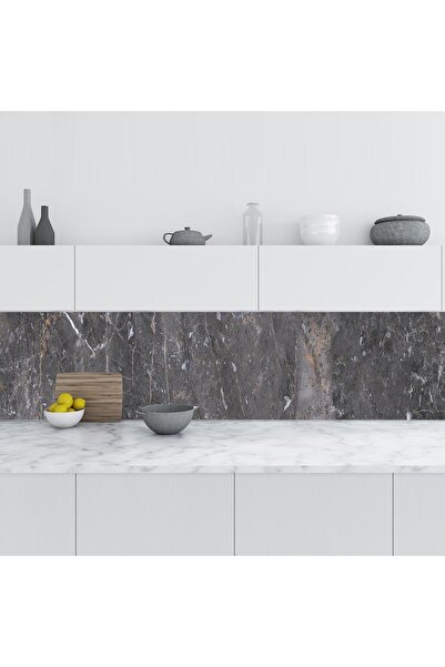 StickerArt Mutfak Tezgah Arası Folyo Fayans Kaplama Folyosu Limestone Marble