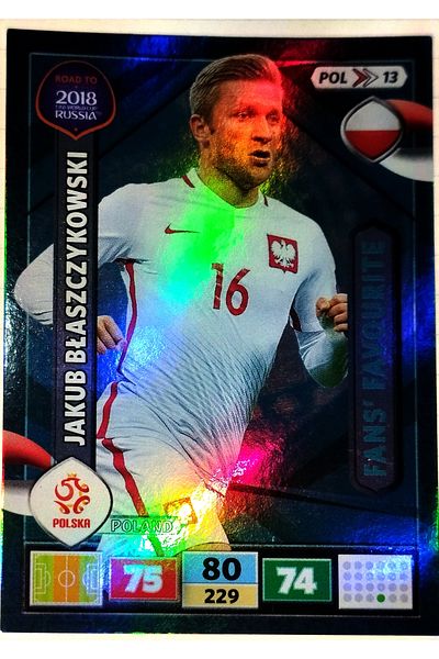 Panini JAKUP B?ASZCZYKOWSKİ FANS FAVOURITE ROAD TO RUSSIAN