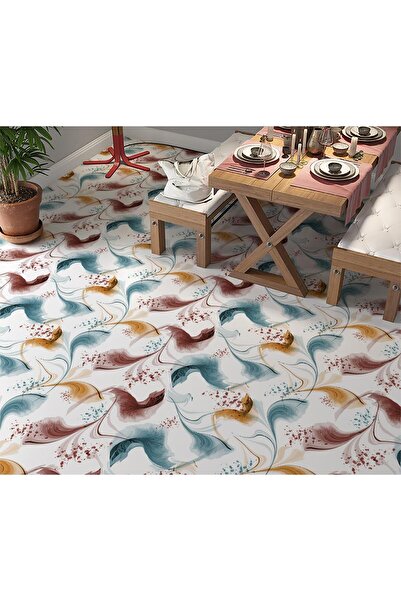 StickerArt Yer Kaplama Zemin Kaplama Folyosu 65x130 cm Soyut Suluboya