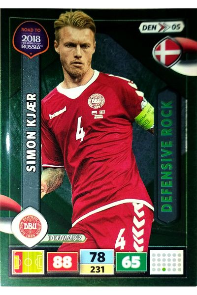 Panini SIMON KJAER DEFENSIVE ROCK ROAD TO RUSIA