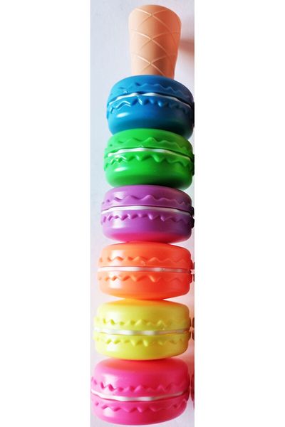 Modellino Robot Macaron Teddy Bear Nail Polish Shaped Highlighters - Shape and Quantity Selection