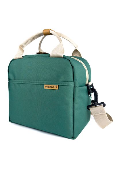 SUNSHINE Petrol Green Waterproof Fabric Insulated Lunch Bag Thermal Bag Lunch Bag