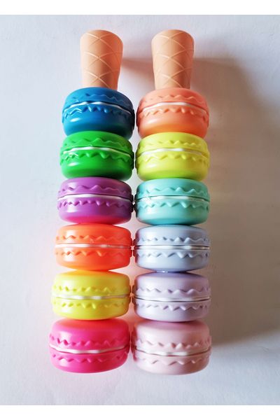 Modellino Robot Macaron Teddy Bear Nail Polish Shaped Highlighters - Shape and Quantity Selection