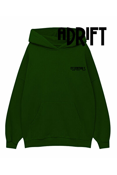 Tarzsokak Unisex ESSENTIALS specijalni dizajn majica sa kapuljačom kaki boje