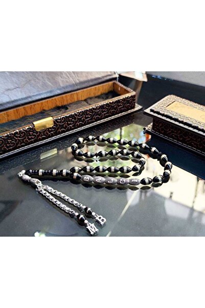 Kuka TESBIH SARMAL GUMUŞ İŞLEMELI ÖZEL TASARIM ISIMLI URUN KUTULU BELGELI GÜMÜŞ