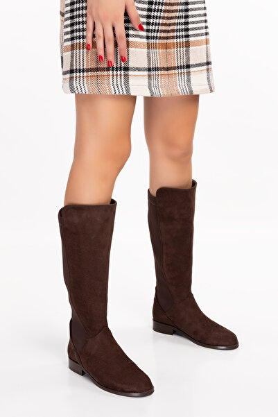 Elile Shoes Kışlık Kadın Streç Çizme 33-34-35-41-42-43-44-45 Numara