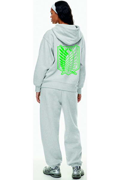 GiyimAdaButik On Attack Unisex Oversize Zip-Up Tracksuit