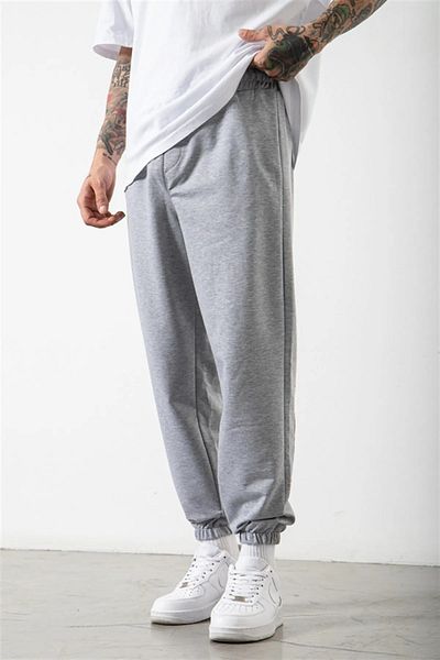 Keywest Smile Printed Grey 3 Thread Jogger Sweatpants Relaxed Cut