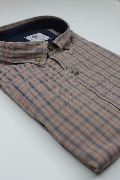 Pietra Paul King Size Cotton Checked Men's Shirt