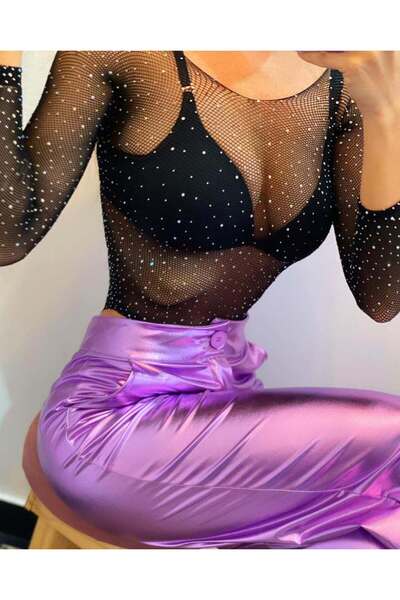 nuriçgiyim Body cu cristale