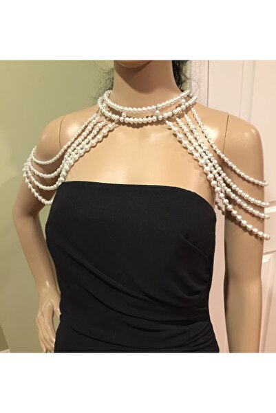 es moda shop My heart pearl inci omuz kolyesi