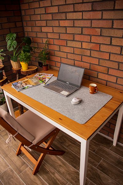 garaccu Organizare birou de lucru din pâslă și tampă de mouse pentru gamer Covoraș de organizare pentru masă 50x100 cm