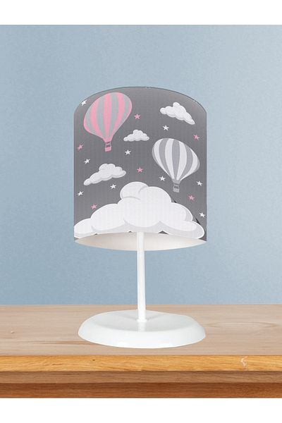 MASAL ODAM Baby and Children's Room Large Cloud and Flying Balloon Patterned Lampshade