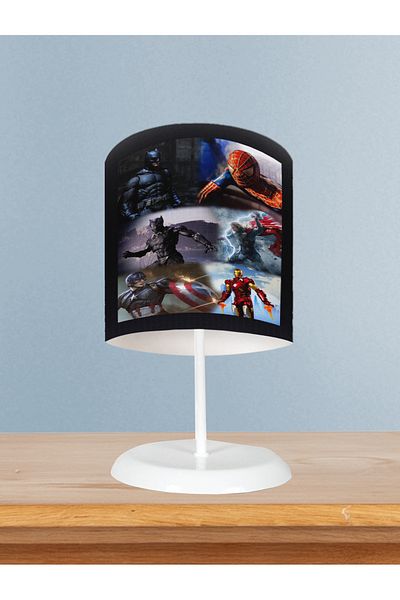 MASAL ODAM Home Baby and Kids Room Avengers Patterned Lampshade