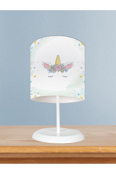 MASAL ODAM Baby and Children's Room Floral Star Patterned Lampshade