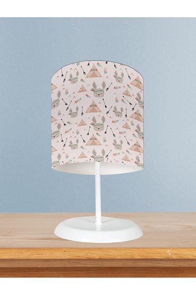 MASAL ODAM Home Baby and Children's Room Rabbit and Tent Patterned Lampshade