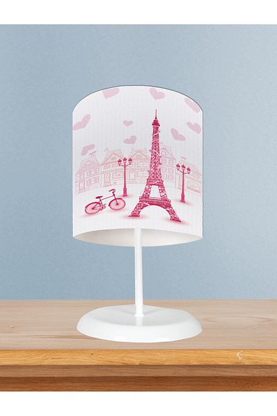 MASAL ODAM Home Baby and Children's Room Eiffel Tower Patterned Lampshade