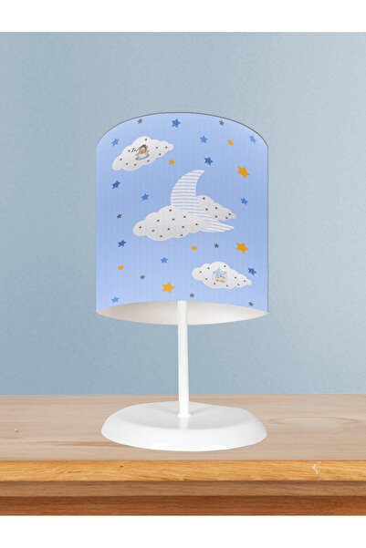 MASAL ODAM Baby and Children's Room Lamb Patterned Lampshade Sleeping on a Cloud