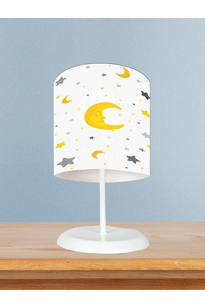 MASAL ODAM Home Baby and Children's Room Moon and Star Patterned Lampshade
