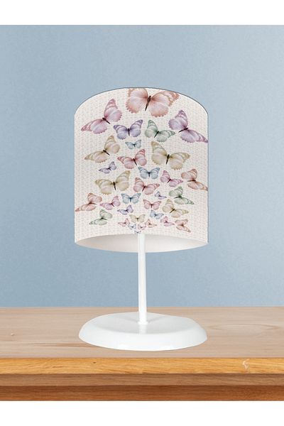 MASAL ODAM Baby and Children's Room Flying Butterfly Patterned Lampshade