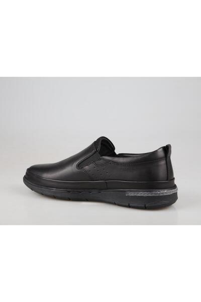 KOMCERO 3k8809 Dr Jells Справжня шкіра Чорні чоловічі повсякденні туфлі