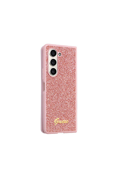 Guess Galaxy Z Fold 5 Uyumlu Kılıf Guess Lisanslı Yazı Logolu Glitter Script ...