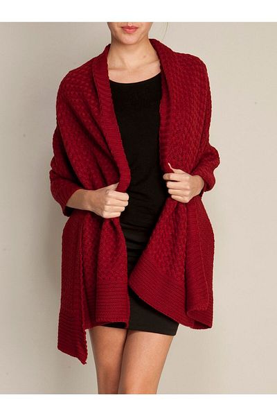 Sheilar Knitwear Basket Knitted Shawl
