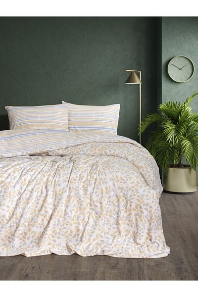 Cotton Box SET HOVER DE PLUME FLANELĂ ROOF BLUE SINGLE