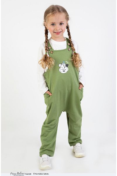 Harika KIDS Girl-Boy Unisex Overalls-Overalls-Gardener Suit Including Underwear