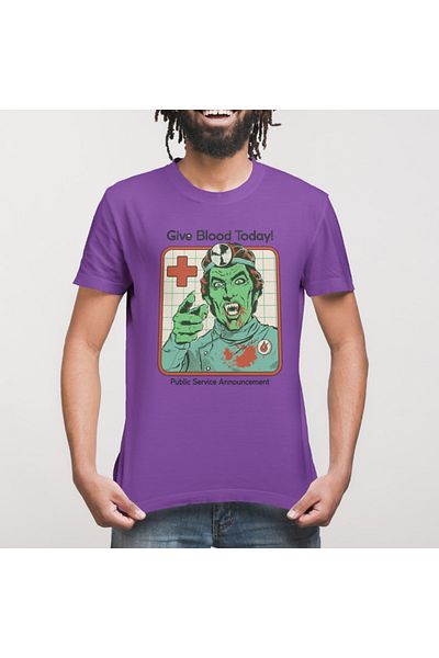 Built By Crazy Μπλουζάκι Unisex Give Blood Today