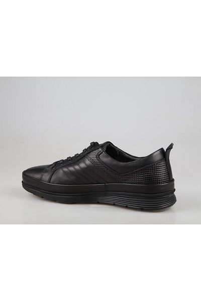 KOMCERO 3k8896 Dr Jells Genuine Leather Black Men's Casual Shoes