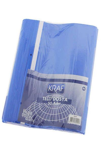 KRAF Blue Plastic Ring Binder - 1000 50's